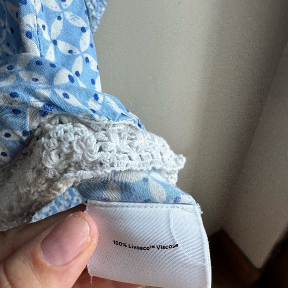 Summersalt Easy Breezy Eco Voile Tunic Dress Cover Up in Summer Mosaic XS - Picture 4 of 7